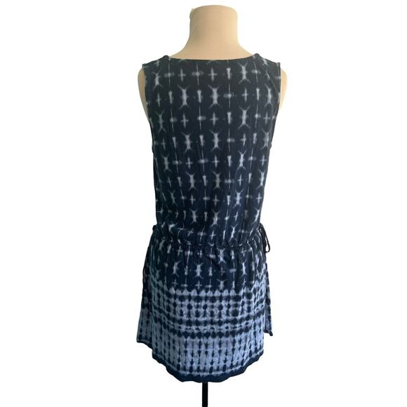 M Pure Jill Cinch waist Short Dress Navy Batik - Picture 4 of 5
